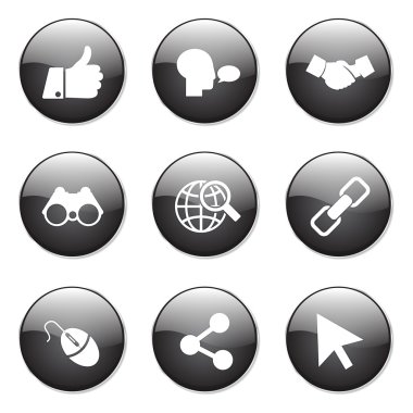 Sosyal Internet düğme simgesi