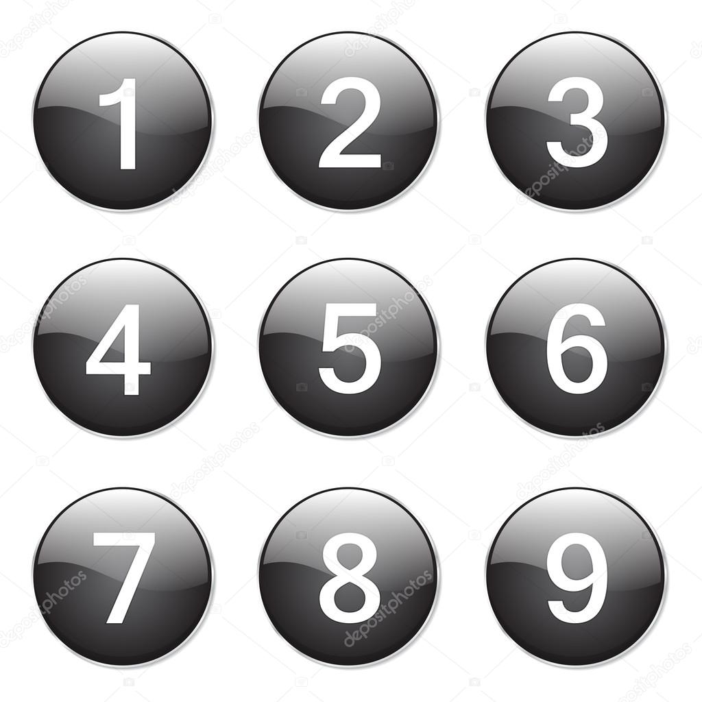 Numbers Counting Button Icon Stock Vector Image by ©rizwanali3d #65535379