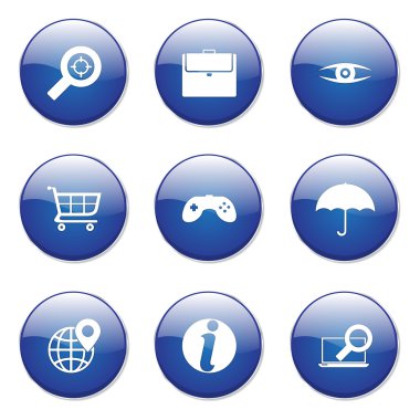 SEO Internet işaret düğme simgesi