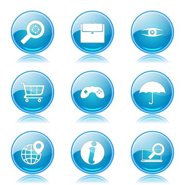 SEO internet işareti Icon set