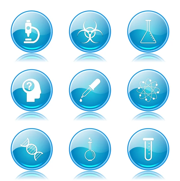 Science Instruments Icon Set — Stock Vector