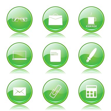 Office iş Icon set