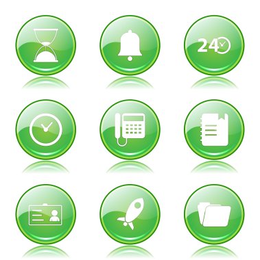 zaman süresi Icon set