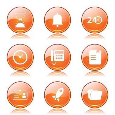 zaman süresi Icon set