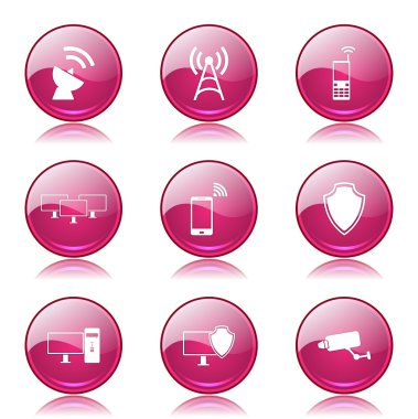 Telekom iletişim Icon set