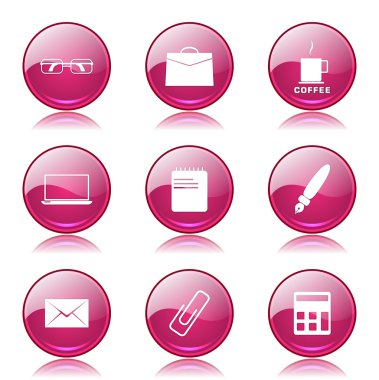 Office iş Icon set