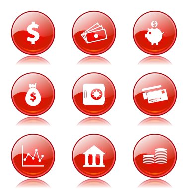 Finans bankacılık Icon set
