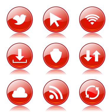 Web internet Sosyal Icon set