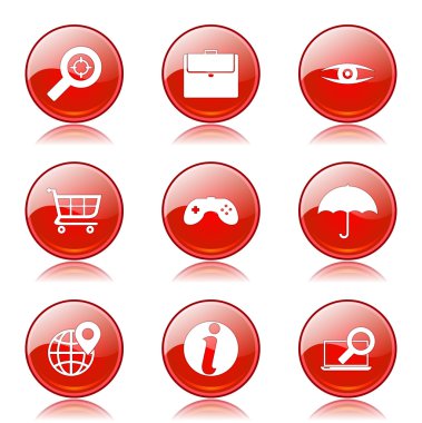 SEO internet işareti Icon set