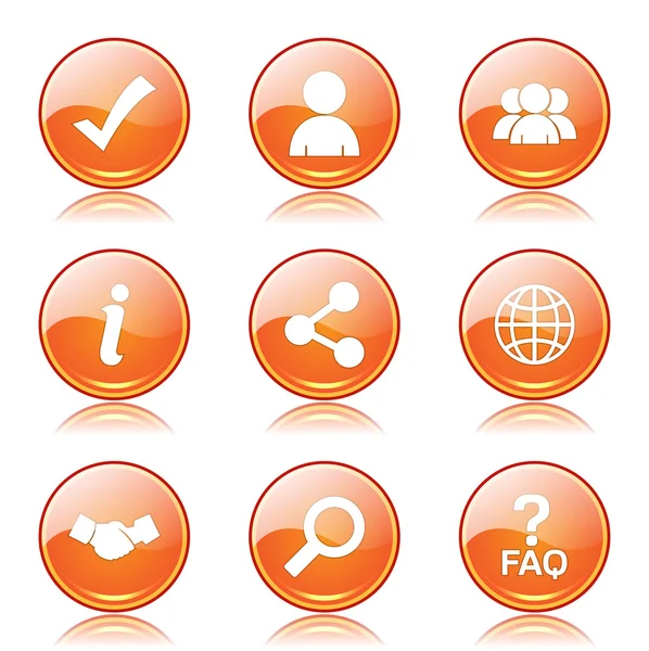 Web Internet Icon Set — Stock Vector