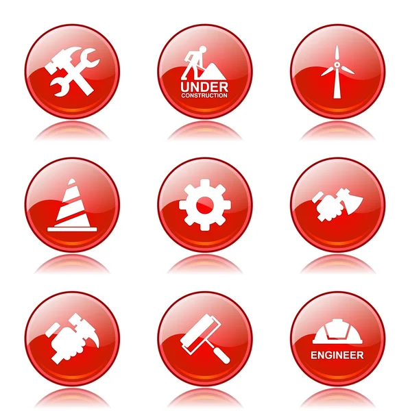 Construction Tools Icon Set — Stock Vector