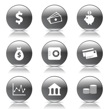 Finans bankacılık Icon set