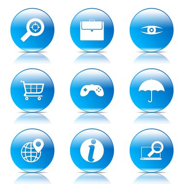 SEO internet işareti Icon set