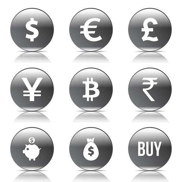 货币符号图标集 — 图库矢量图片
