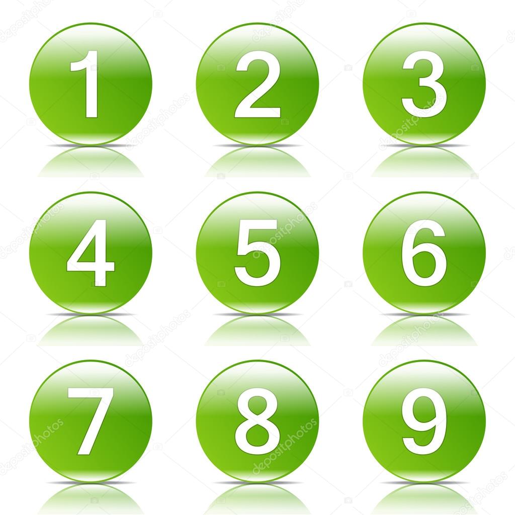 Numbers Counting Icon Set