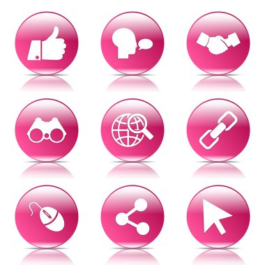 Sosyal Internet simge seti