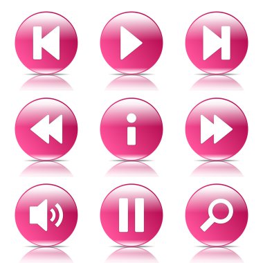 Çoklu ortam denetleyicisi Icon set