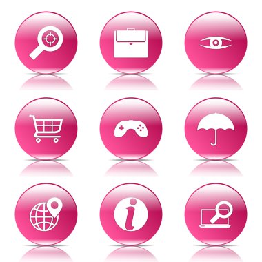 SEO internet işareti Icon set