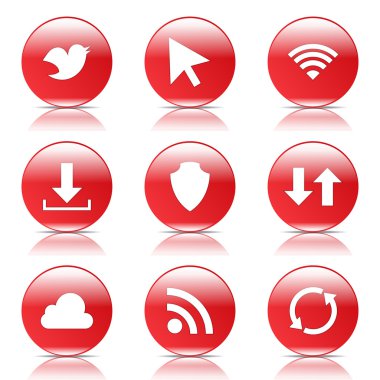 Web internet Sosyal Icon set