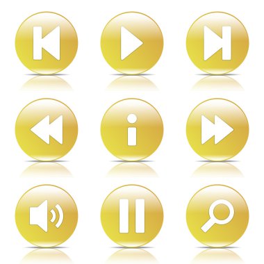 Çoklu ortam denetleyicisi Icon set