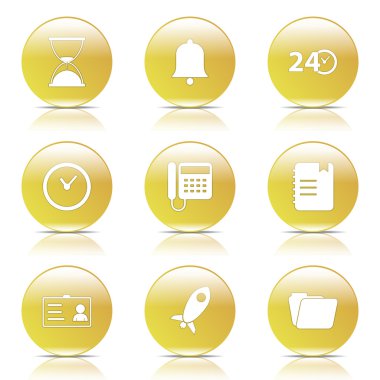 zaman süresi Icon set