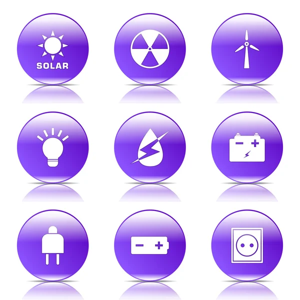 Energetické označení a Symbol ikonu — Stockový vektor