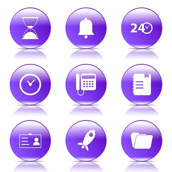 zaman süresi Icon set