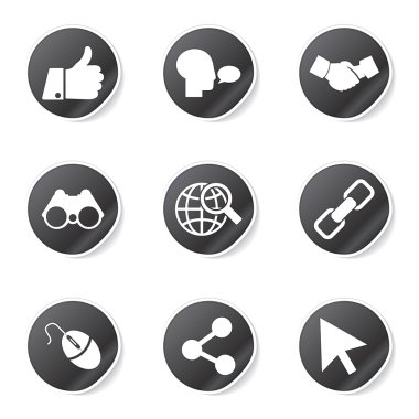 Sosyal Internet simge seti