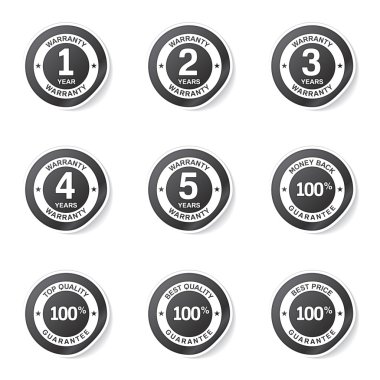 garanti garanti mühür Icon set