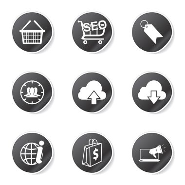 SEO internet işareti Icon set