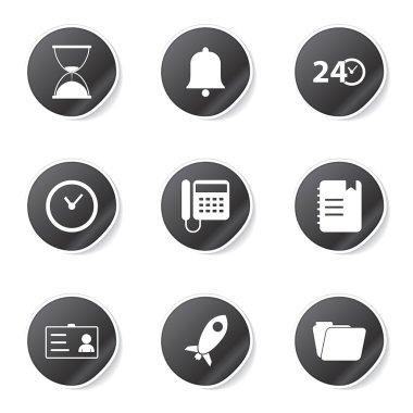 zaman süresi Icon set