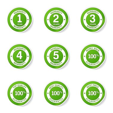 garanti garanti mühür Icon set