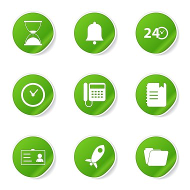 zaman süresi Icon set