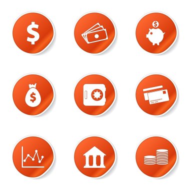 Finans bankacılık Icon set
