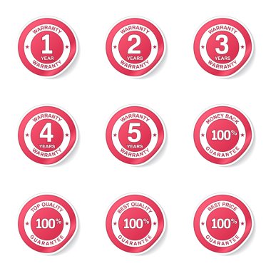 garanti garanti mühür Icon set