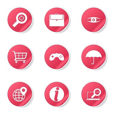 SEO internet işareti Icon set