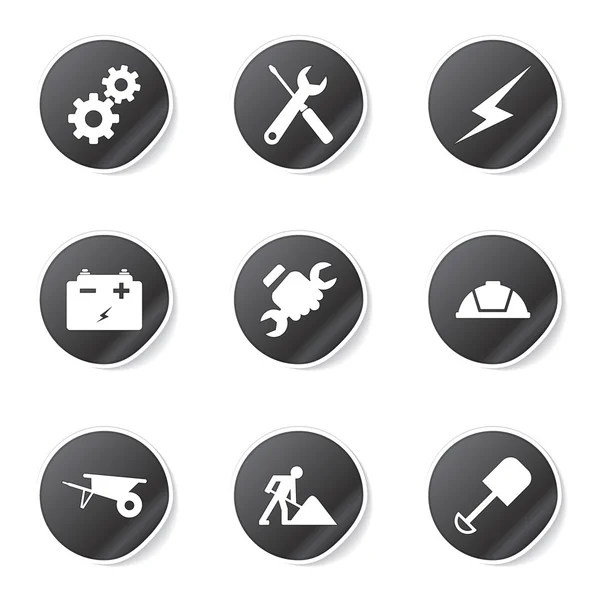 Construction Tools Icon Set — Stock Vector