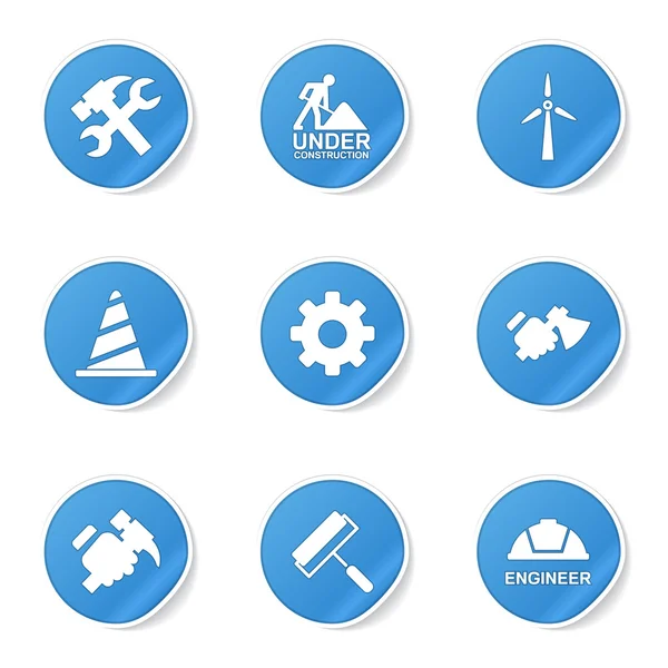 Construction Tools Icon Set — Stock Vector