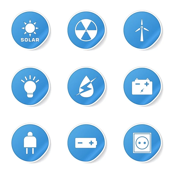 能源标志和符号图标 — 图库矢量图片