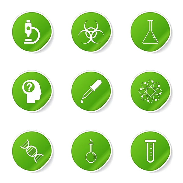 Conjunto de ícones de instrumentos científicos — Vetor de Stock