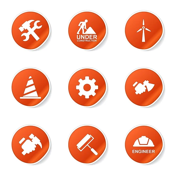 Construction Tools Icon Set — Stock Vector