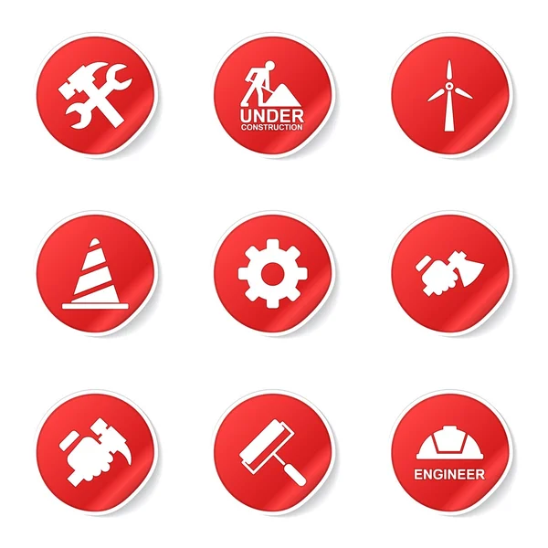 Construction Tools Icon Set — Stock Vector