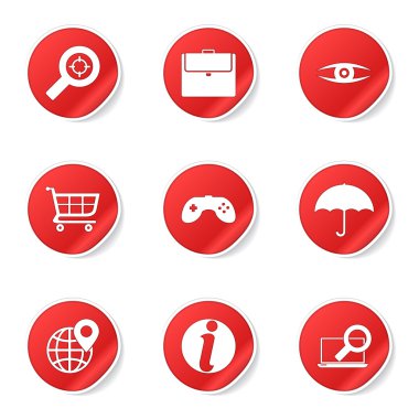 SEO internet işareti Icon set