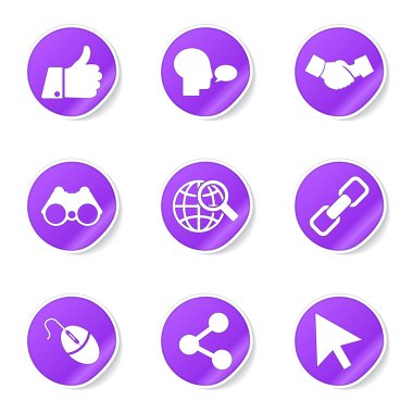 Sosyal Internet simge seti