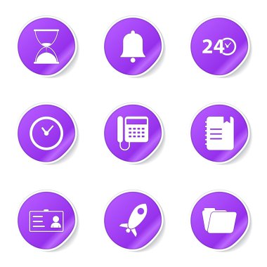 zaman süresi Icon set