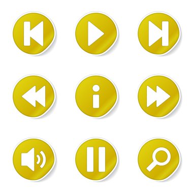Çoklu ortam denetleyicisi Icon set