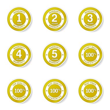 garanti garanti mühür Icon set