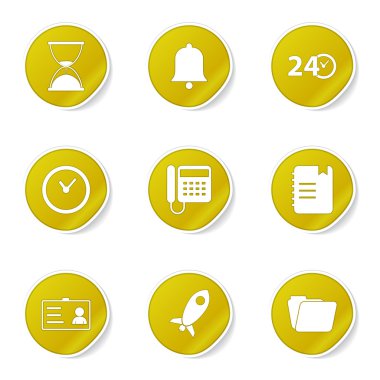 zaman süresi Icon set