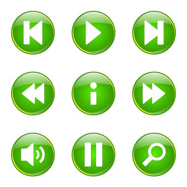 Çoklu ortam denetleyicisi Icon set