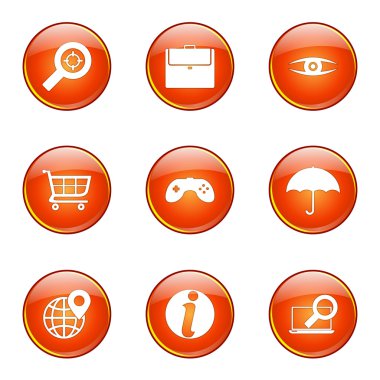 SEO internet işareti Icon set